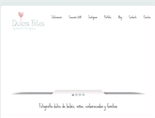 Tablet Screenshot of dulcesfotos.com